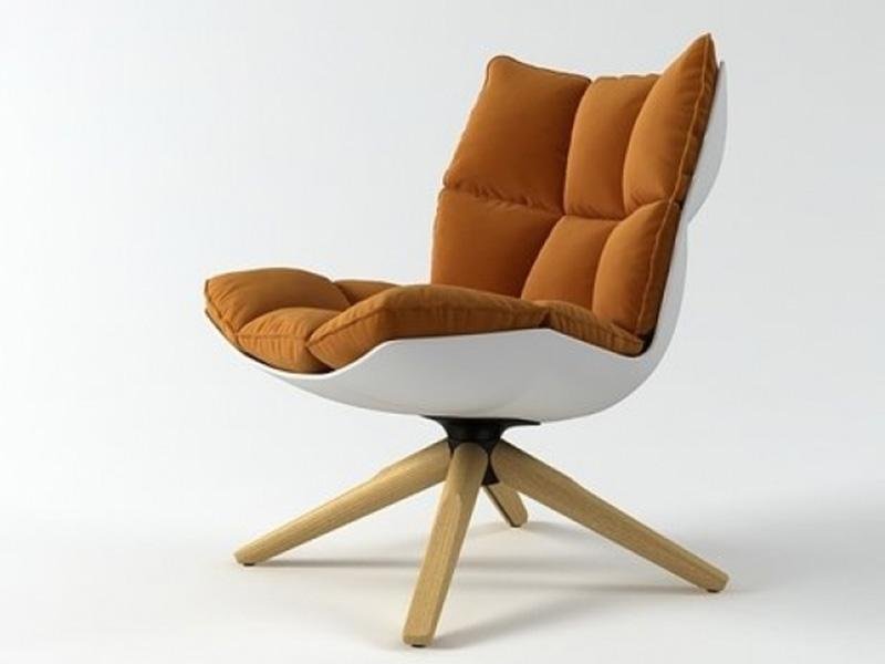 swivel modern living room fabric leisure lounge husk arm sofa chair 2