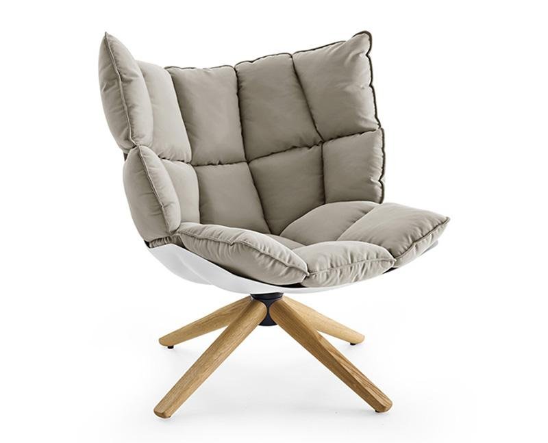 swivel modern living room fabric leisure lounge husk arm sofa chair