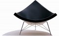 modern classic designer furniture leather george nelson coconut chair