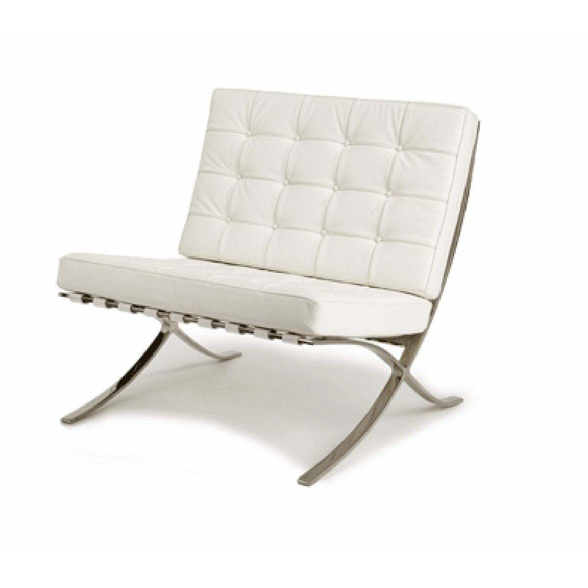 Stainless steel frame leather mies van der rohe barcelona chair 2