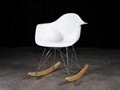 Mid-century Eames Plastic Armchair RAR Rocking Chair