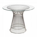 Modern Classic Stainless Steel Glass Dining Table by Warren Platner for Knoll