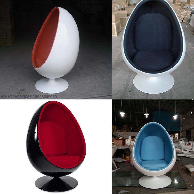 henrik thor-larsen fiberglass Oval egg chair egg pod chair