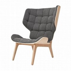 Plywood Shell Leather Seat Mammoth Chair Norr11 Armchair