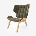 Plywood Shell Leather Seat Mammoth Chair Norr11 Armchair