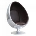Modern Design Aviator Aluminum Ball Shaped Egg Pod Chair
