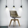modern design plastic seat flow chair design by Jean Marie Massaud