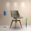 modern design plastic seat flow chair design by Jean Marie Massaud