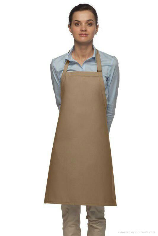 Bib apron without pockets