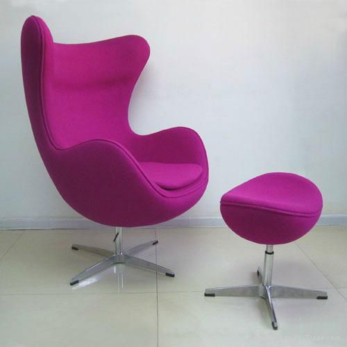 Danish design furniture classic Arne Jacobsen egg chair fiberglass leisure chair