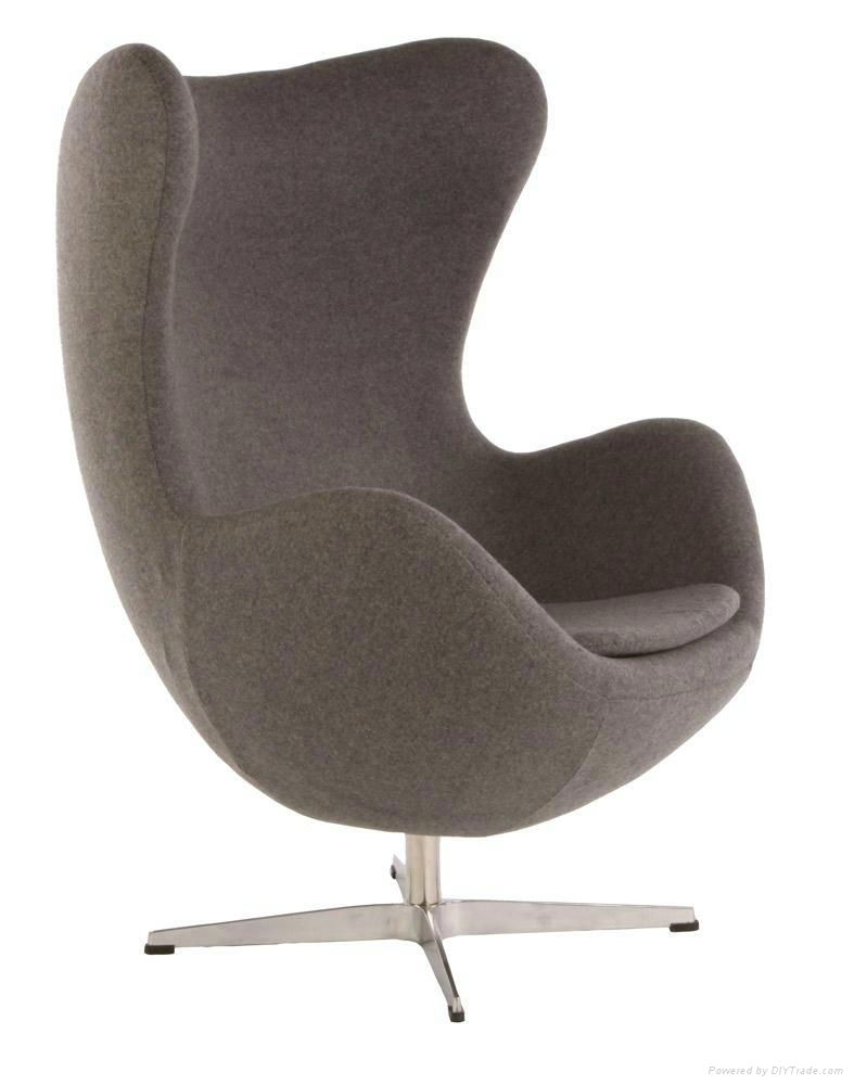 Danish design furniture classic Arne Jacobsen egg chair fiberglass leisure chair 4