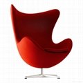 Danish design furniture classic Arne Jacobsen egg chair fiberglass leisure chair 5
