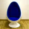  Nordic design leisure chair fiberglass oval pod chair Eero Aarnio egg chair