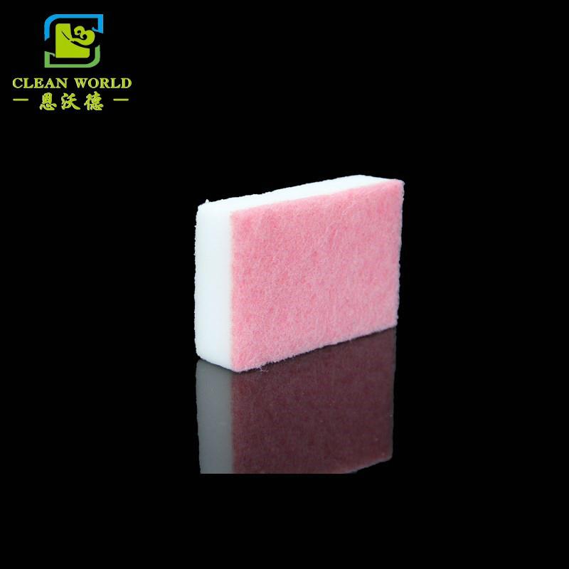 Composite Melamine foam with PU sponge or scouring pad 4