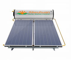 Black Chromium solar thermal panel with flat plate