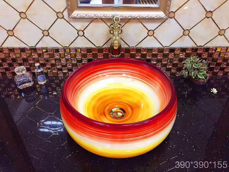 2017 Good sale new style round shape washbasin  5