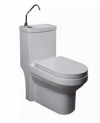 Wholesale new design toilet with basin one piece