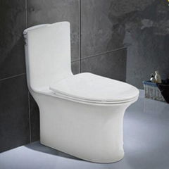  Bathroom sanitary ware siphonic one piece ceramic WC Toilet