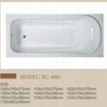 China Acrylic material simple design bath tube 1