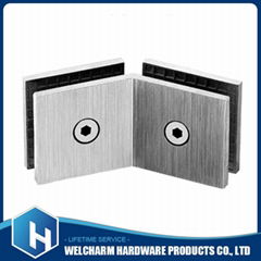 Glass Square Partition Hinge 135 Degree Two Sides