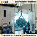 LYSIR Custom-made Industrial Spray Booth with Hoist Access