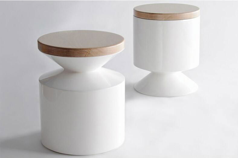new design contemporary furniture Reza Feiz fiberglass shell Griffin stool 5