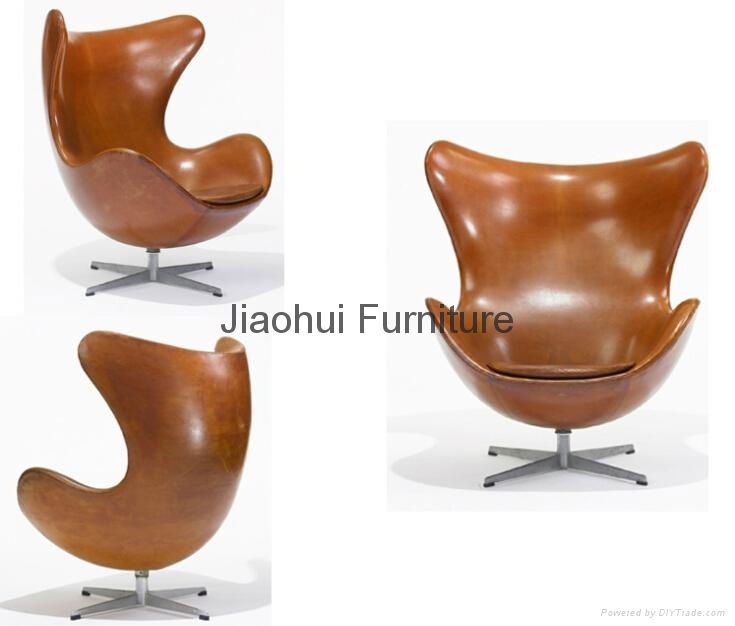 fashionable living room furniture swivel arne jacobsen leisure egg chair 3