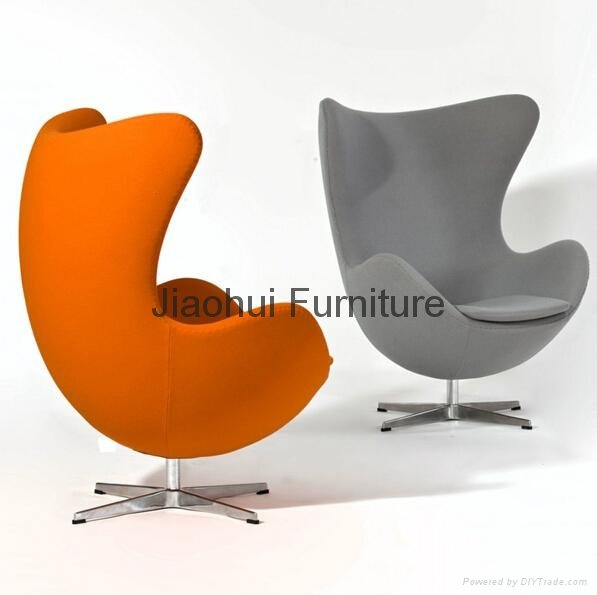 fashionable living room furniture swivel arne jacobsen leisure egg chair 4