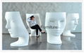 Modern Classical Relax Fabio Novembre Nemo Mask Human Face Style Chair by Driade 3