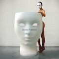 Modern Classical Relax Fabio Novembre Nemo Mask Human Face Style Chair by Driade 4