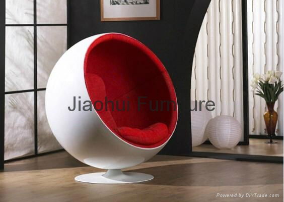 comfortable replica designer Eero Aarnio swivel round ball shape leisure chair 3