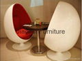 classical replica designer Eero Aarnio swivel oval leisure egg pod chair 1