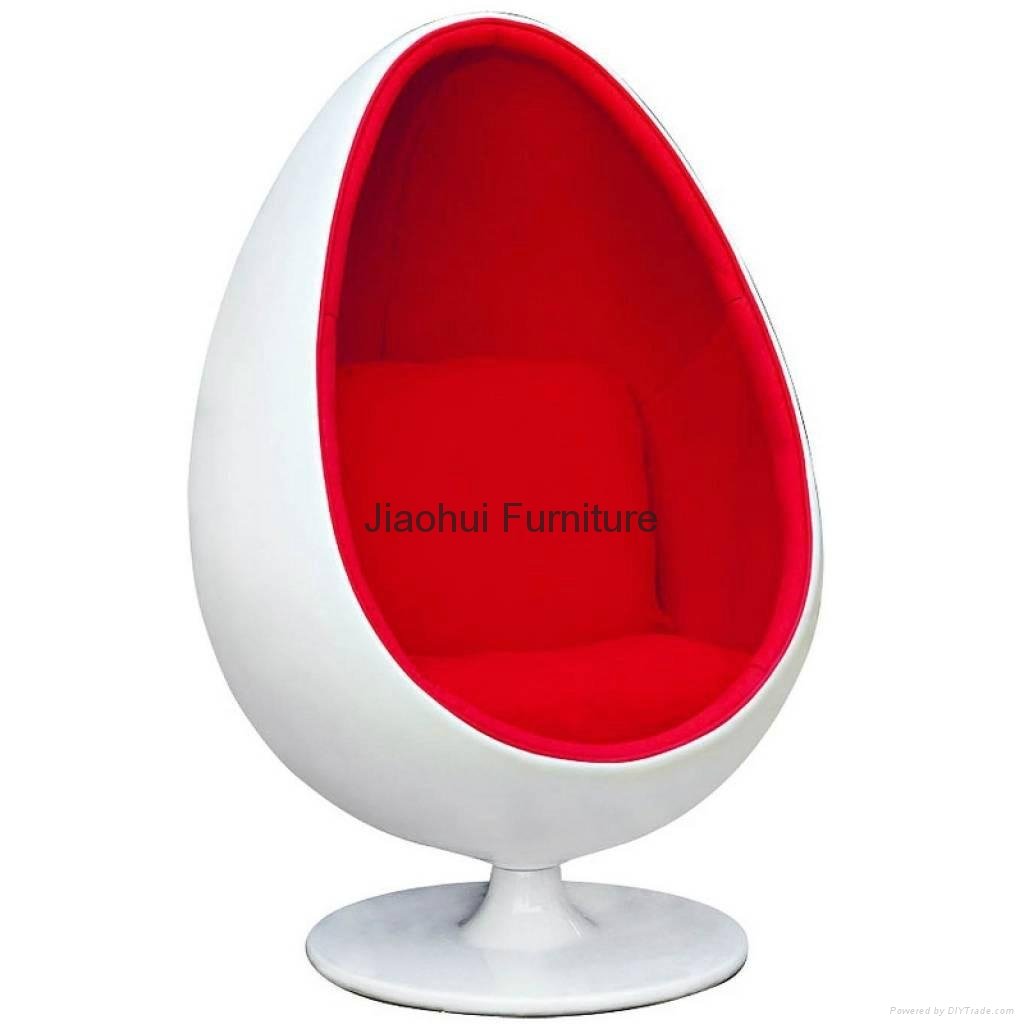 classical replica designer Eero Aarnio swivel oval leisure egg pod chair 5