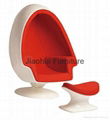 replica Lee West Alpha fiberglass aviato stereo swivel egg pod space chair