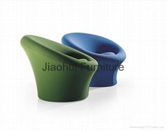 comfortable cashmere living room furniture mushroom style leisure chair