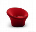 comfortable cashmere living room furniture mushroom style leisure chair 2