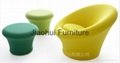 comfortable cashmere living room furniture mushroom style leisure chair 4