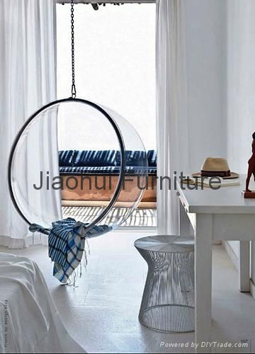 clear acrylic easy furniture ceiling transparent hanging bubble chair 2