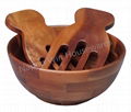 Acacia Wood Salad Bowl