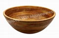 Rubber Wood Salad Bowl 1