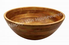 Rubber Wood Salad Bowl