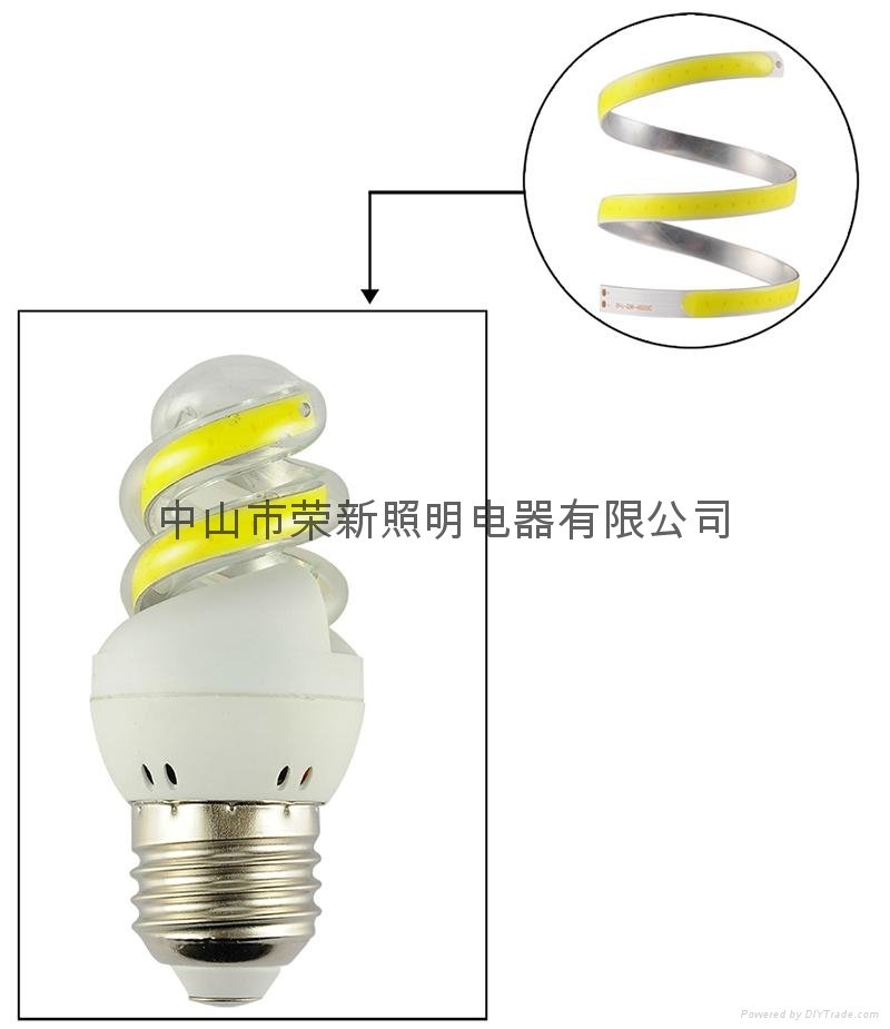 LED COB 2.5T 5W 螺旋型节能灯 2
