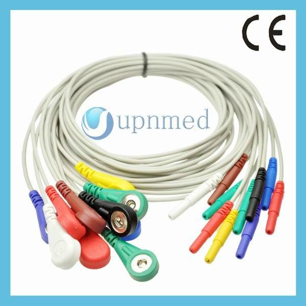 Holter 10 lead wire,Snap,U301-13A10SA,U301-13A10SI