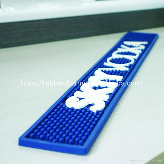 Promotional Customsized logo PVC bar mat 2