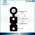 FTTH indoor cable two core singlemode/monomode or multimode cable GJXFH 1