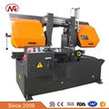 GZ4235 Semi Automatic Wheels Industrial Metal Cutting Band Saw Machine