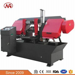 Double Column Hydraulic Semi Automatic Horizontal Metal Cutting Band Saw Machine