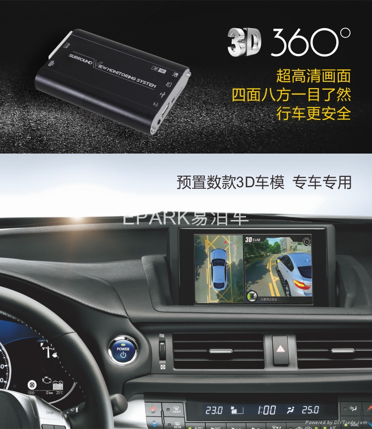3D 360度全景行车安全影像系统 2