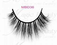 Individual Real Siberian 3D Mink Lashes MBD36