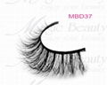 Wispy Real Siberian 3D Mink Fur Lashes MBD37 3